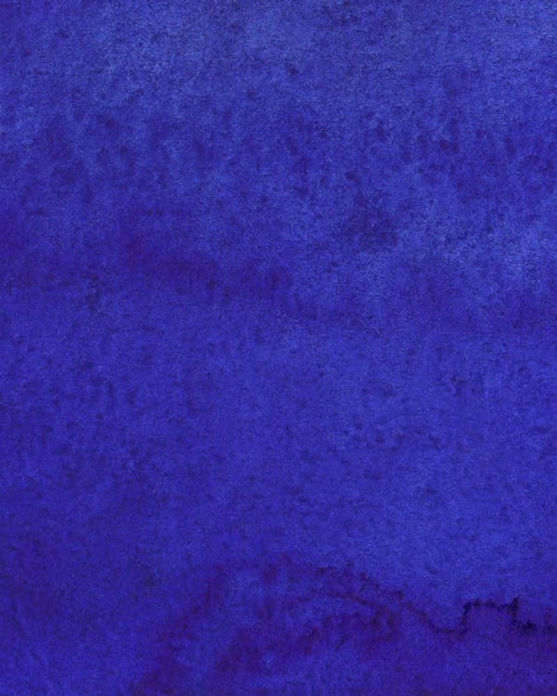 Abstract yoga posture silhouette in deep indigo colors